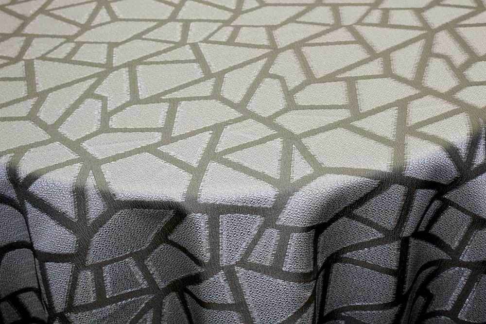 Sage Triangle Metallic Jacquard Fabric by the Yard - 58 Inch Wide