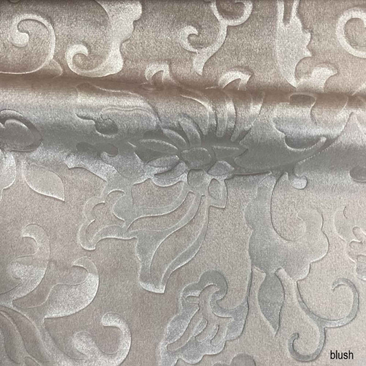 Blush Vails Brocade Velvet - Custom Tablecloths