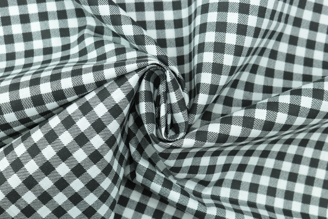 green and white checkered textile