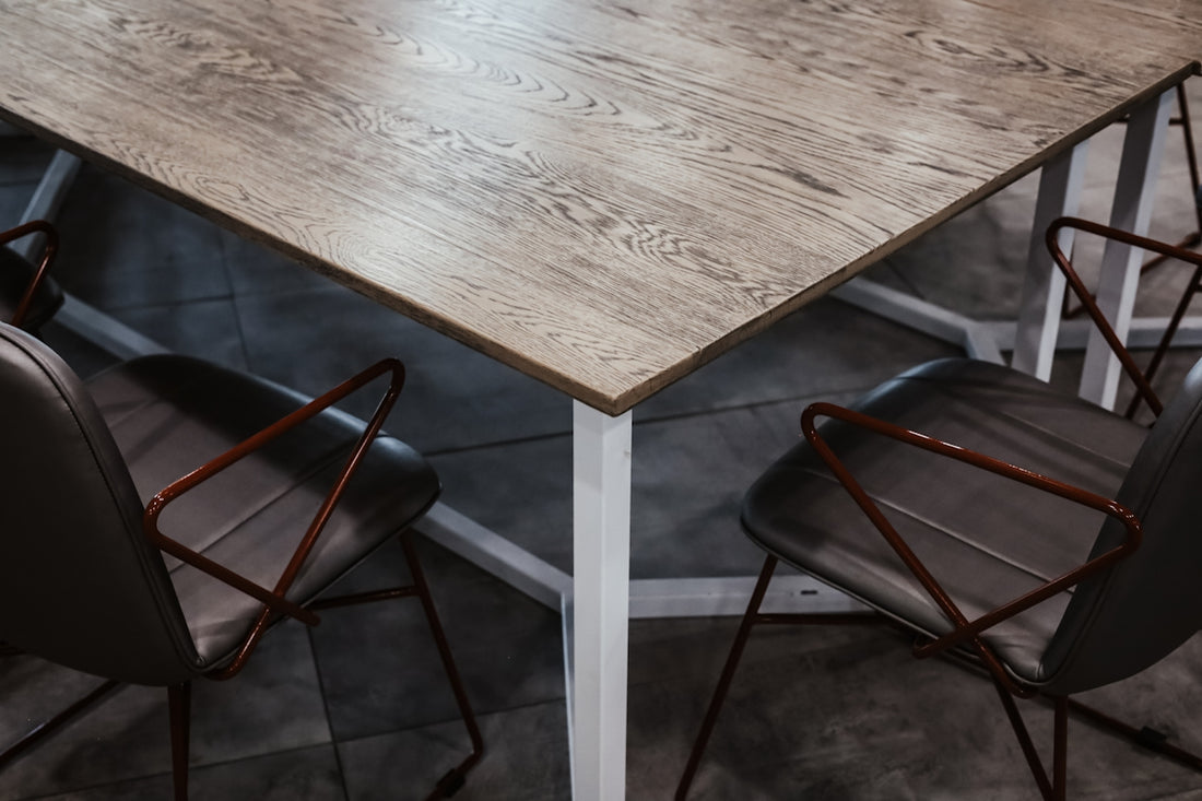 a table with chairs around it