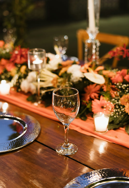 A festive table is set for a special event.