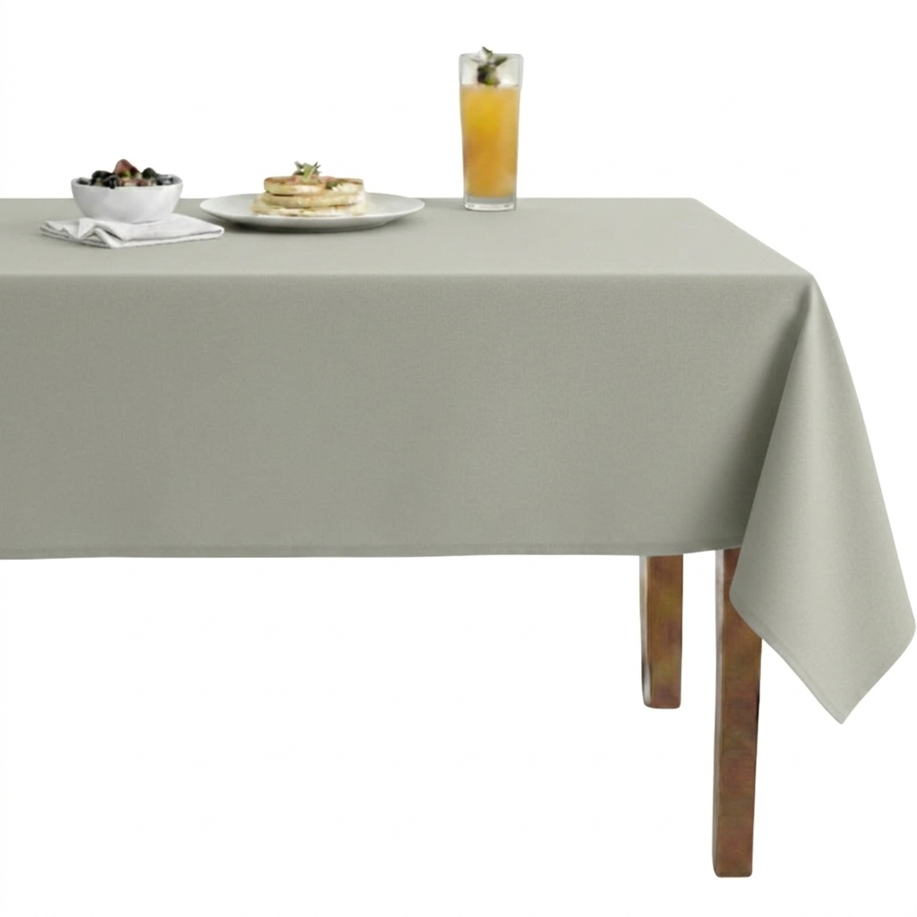 Sweden Solid Plain Velvet Tablecloth – Soft Green