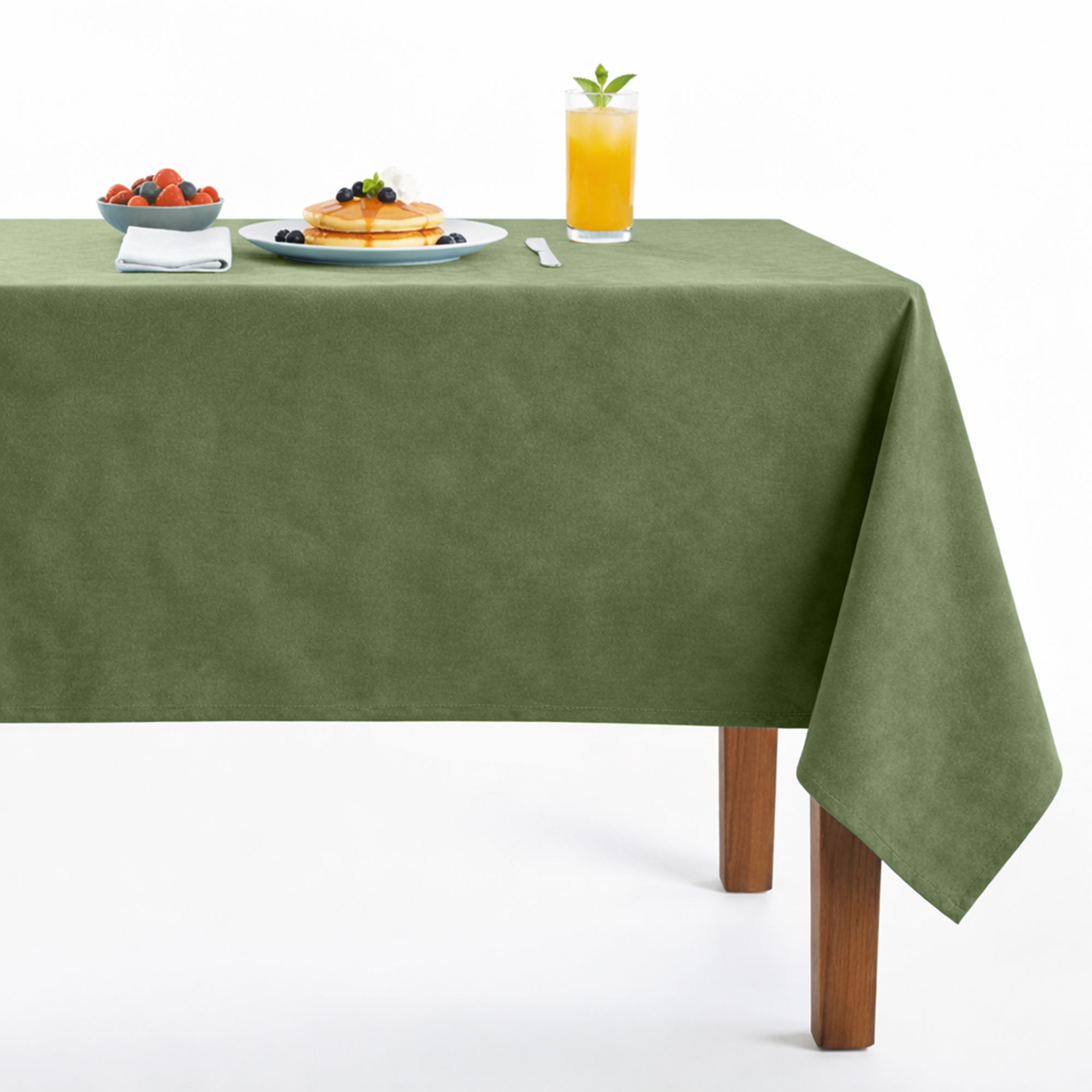 Newport118 Velvet Tablecloth – Loden Green