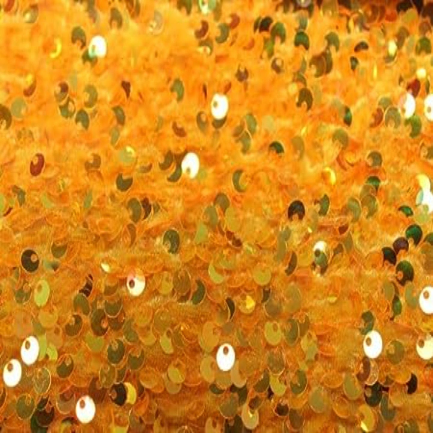 Stretch Velvet Sequin Tablcloth - Orange