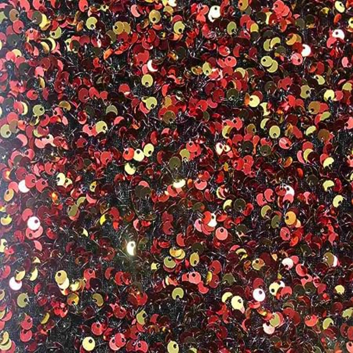 Stretch Velvet Sequin Tablcloth - Garnet