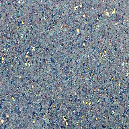 Stretch Velvet Sequin Tablcloth - Sky Blue