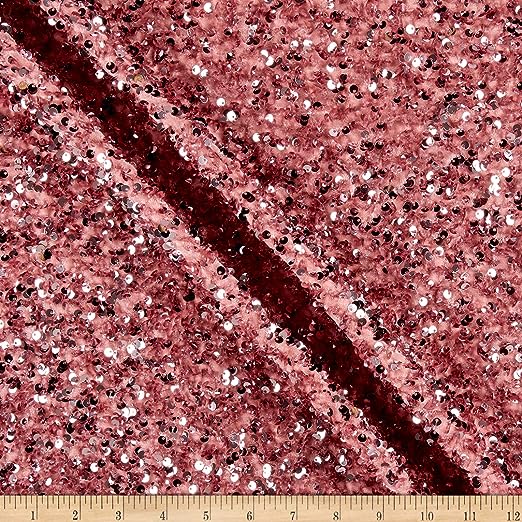 Stretch Velvet Sequin Fabric by The Yard