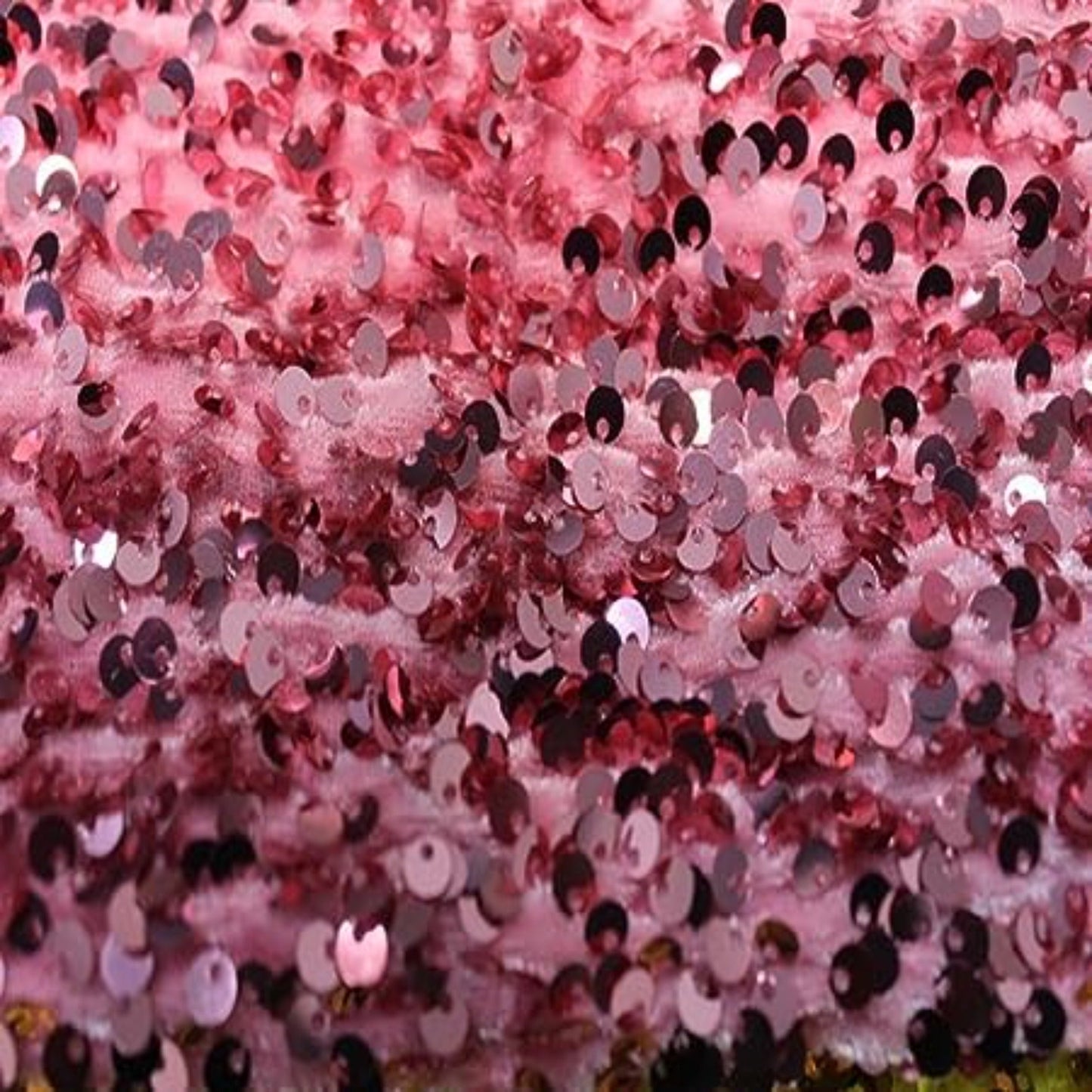 Stretch Velvet Sequin Tablcloth - Rose