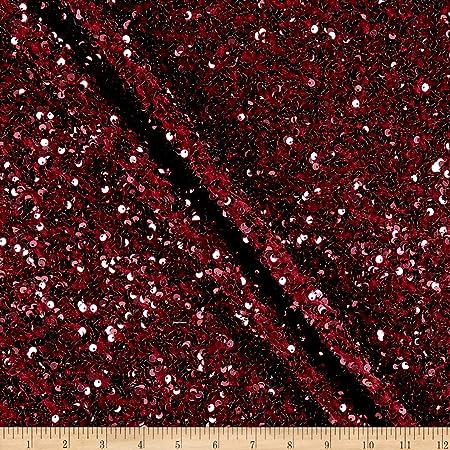 Stretch Velvet Sequin Fabric by The Yard