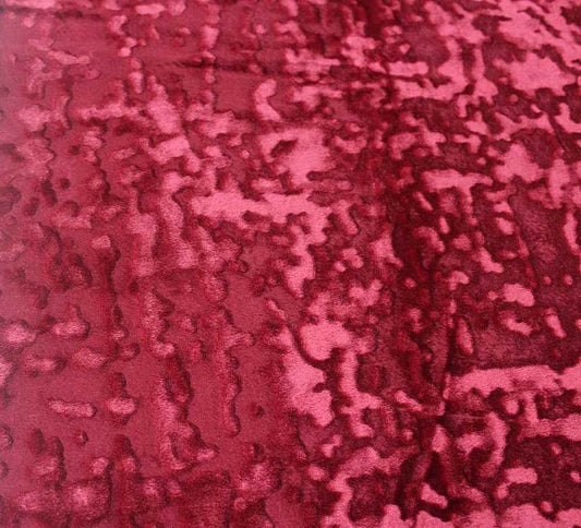 Abstract Crushed Velvet | Tablecloth - Burgundy