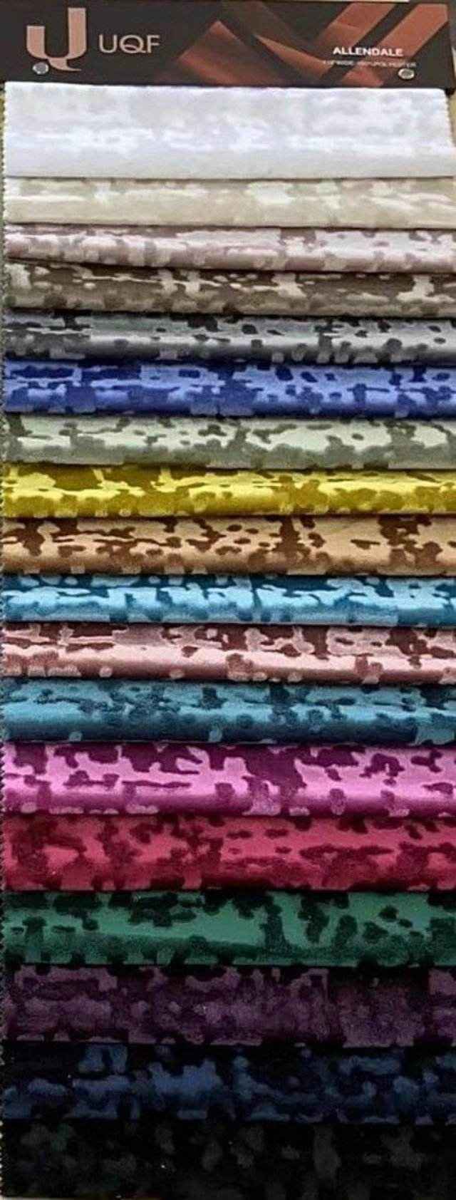 Maize Abstract Crushed Velvet Fabric by the Yard - 118 Inch Wide