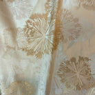 Gold Allium Jacquard Fabric by the Yard - 115 Inch Wide
