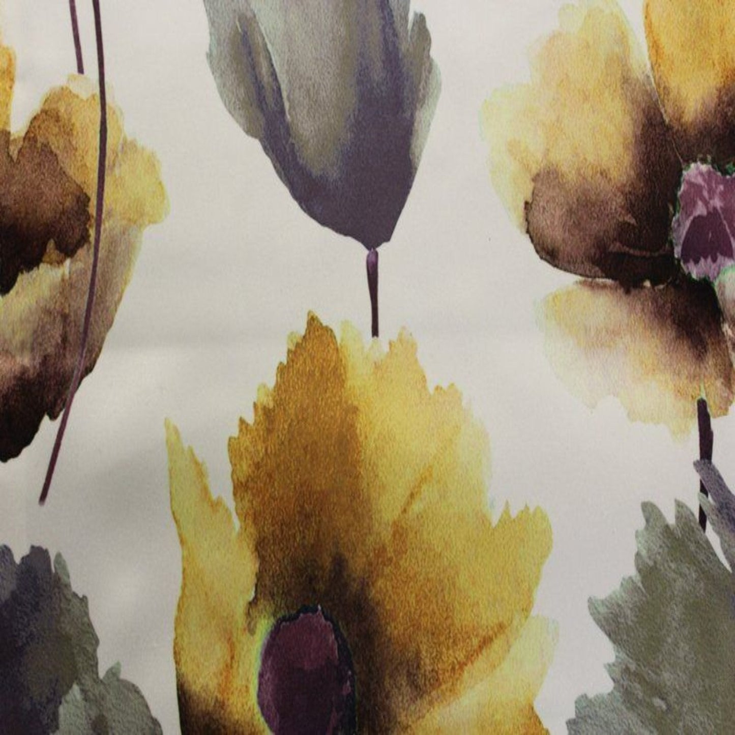 ANTHIUM - Floral Digital Print Satin | Tablecloth - Sunflower