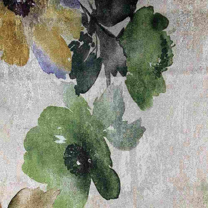 ASTER Floral Digital Print Metallic - Tablecloth - Green