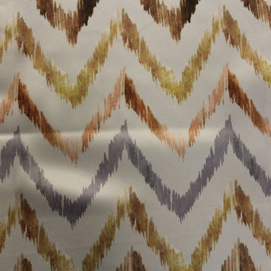 ATRIUM - Zigzag  Digital Print Satin | Tablecloth - Brown