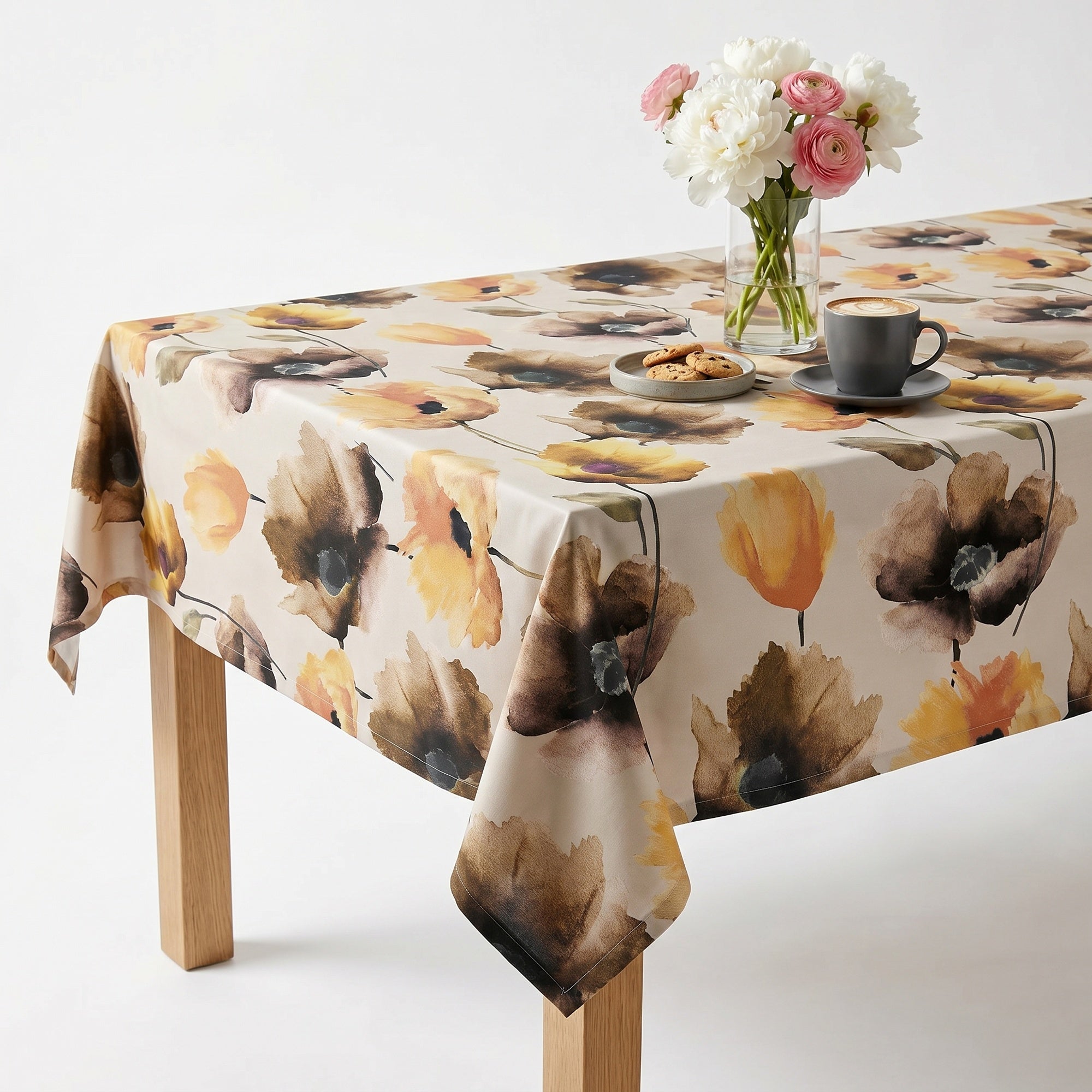 Anthium Brown Tablecloth