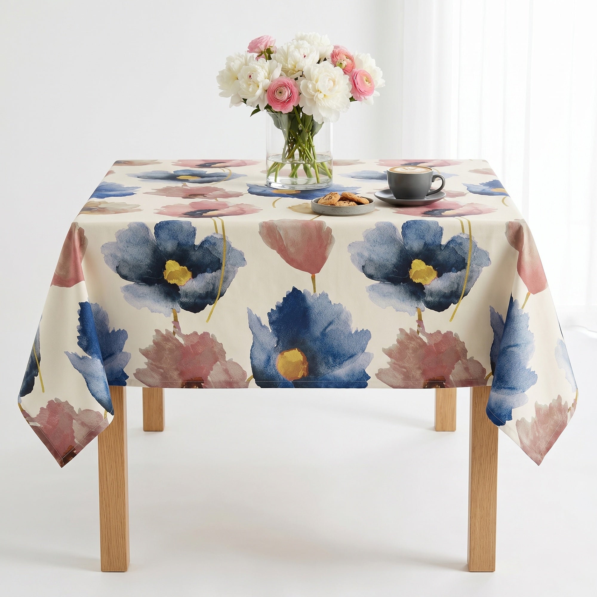Anthium Navy Tablecloth