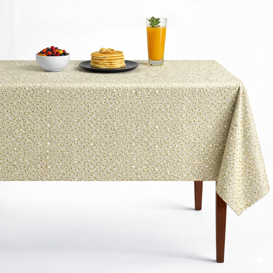 Antique Sparkle Metallic Jacquard Tablecloth