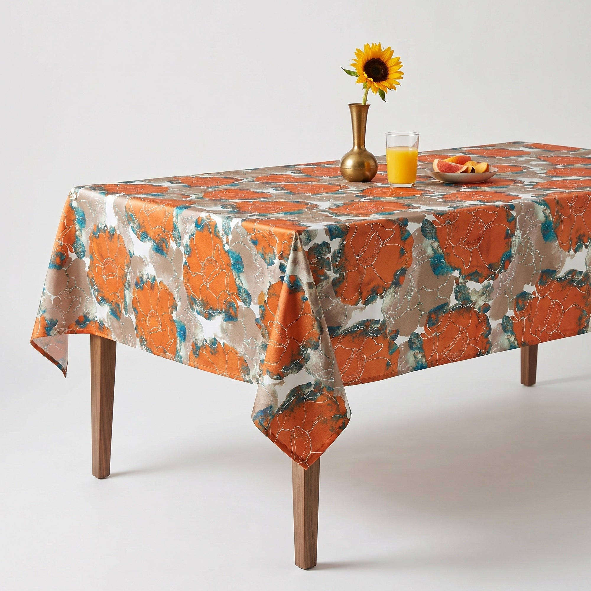 Azalea Orange Tablecloth