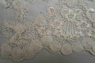 ivory BELLAIRE/B Embroidered Fabric by the Yard - 54 Inch Wide