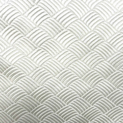 Ivory Bonanza Jacquard, Quilted Look - Custom Tablecloths