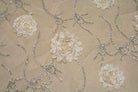 ivory-gold BRIDELY Embroidered Sheer Mesh Fabric by the Yard - 58 Inch Wide