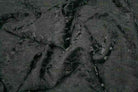 black BRILLIANT Crushed Fabric by the Yard - 48 Inch Wide