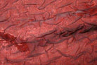 burgundy BRILLIANT Crushed Fabric by the Yard - 48 Inch Wide