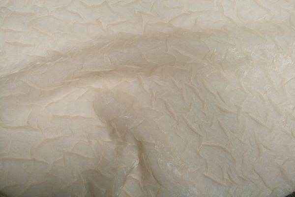 ivory BRILLIANT Crushed Fabric by the Yard - 48 Inch Wide