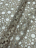 linen Bubbles Lace Fabric by the Yard - 52 Inch Wide