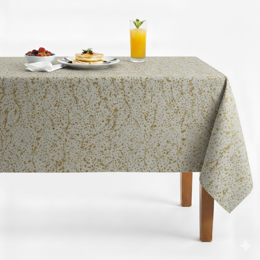 Beaconsfield Metallic Jacquard Tablecloth - Gold