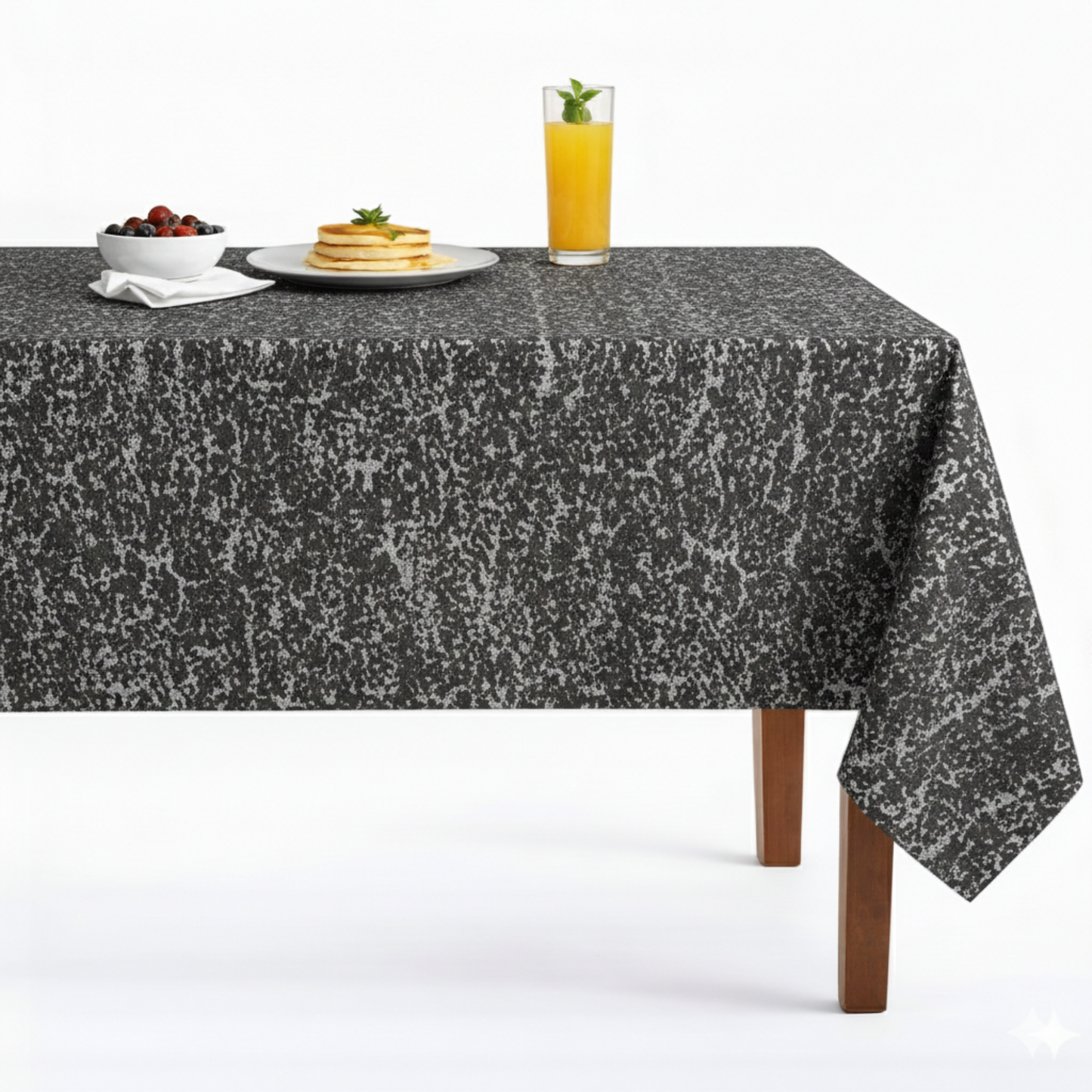 Beaconsfield Metallic Jacquard Tablecloth - Grey