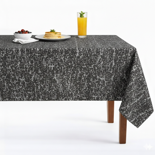Beaconsfield Metallic Jacquard Tablecloth - Grey