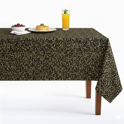 Beaconsfield Metallic Jacquard Tablecloth - Onyx