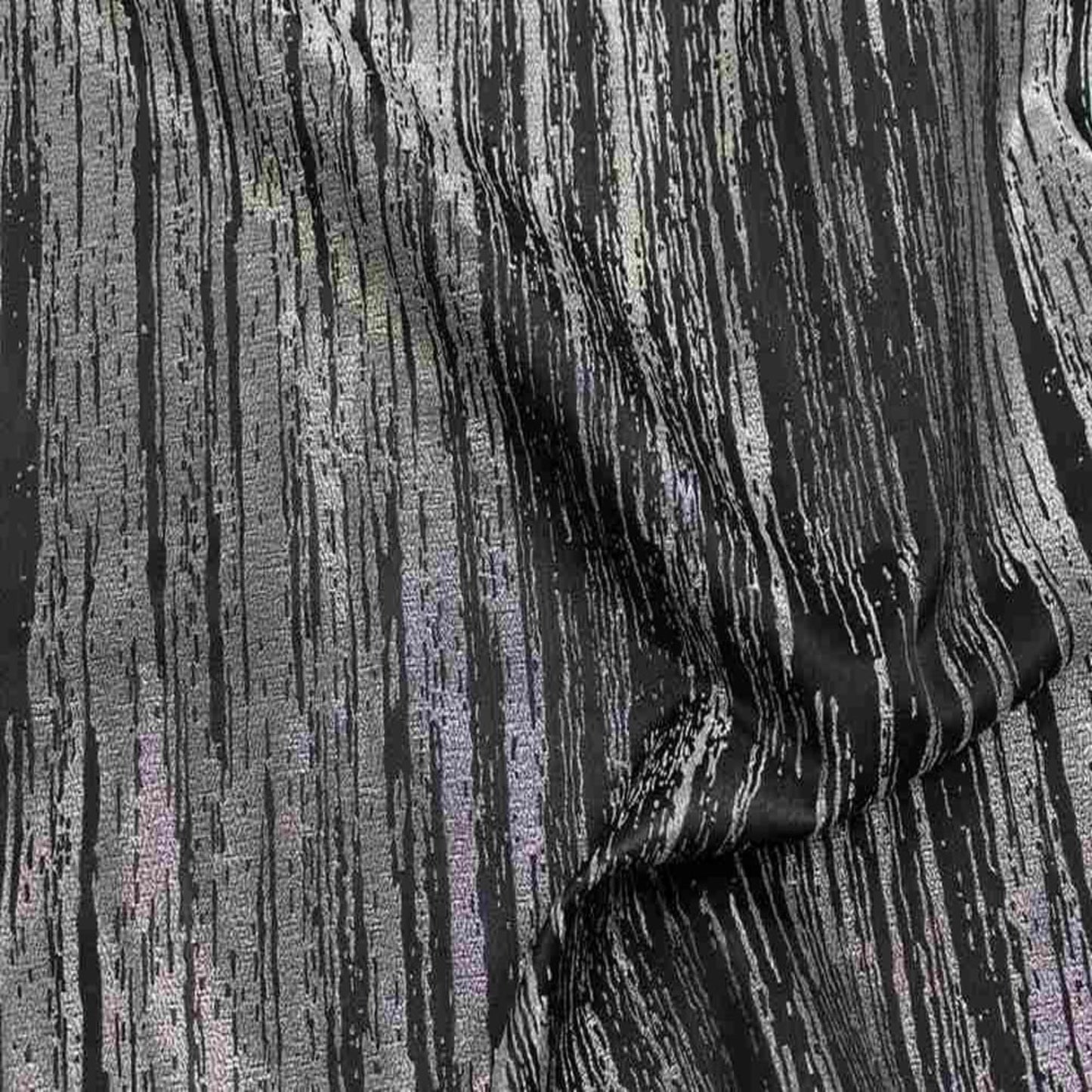 Inline Metallic Jacquard - Tablecloth - Black-