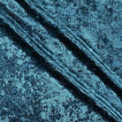 Blue Shiny Crushed Velvet Fabric by the Yard - 72 Inch Wide