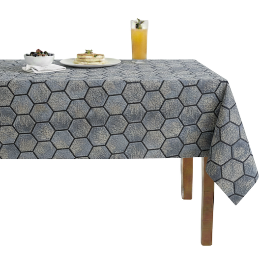 Gastonia Jacquard Tablecloth - Blue