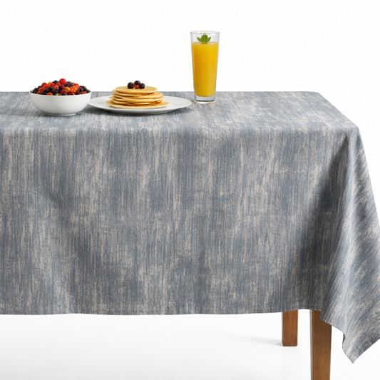 Blue Misty Jacquard Tablecloth