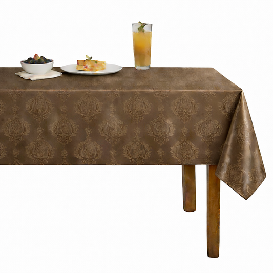 Brocade Damask Velvet Tablecloth – Cafe