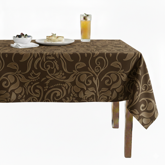 Brocade Scroll Velvet Tablecloth –   Cafe