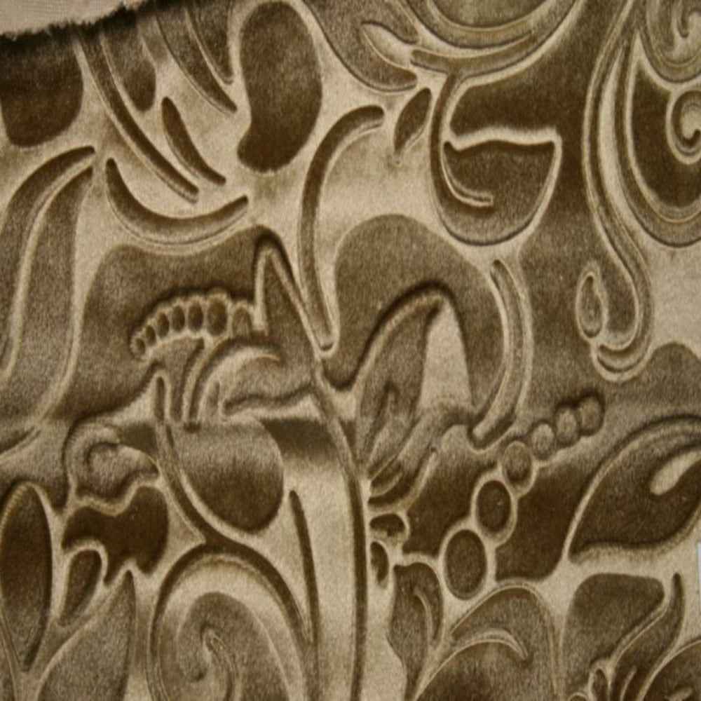 Gold Brocade Scroll Velvet - Custom Tablecloths