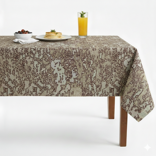 Portland Jacquard Tablecloth-Magenta