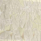 Beige Cambridge Floral Jacquard Fabric by the Yard - 55 Inch Wide