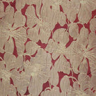 Wine Cambridge Floral Jacquard Fabric by the Yard - 55 Inch Wide