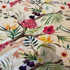 Red CARNATION - Digital Print Fabric - Cotton Hand - 58 Inch. in Width Fabric by the Yard - 58 Inch Wide