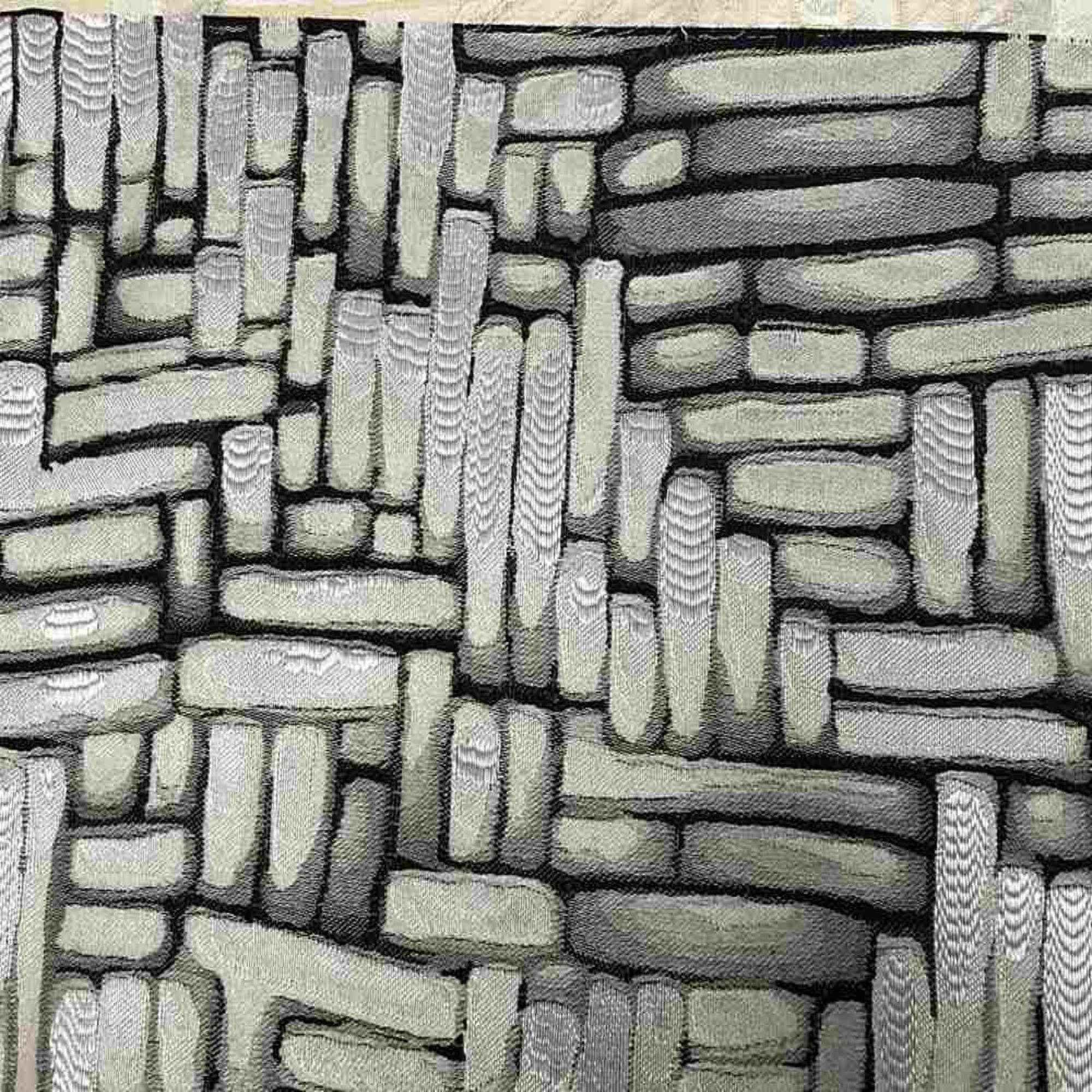Ebony Catch Jacquard Fabric by the Yard - 110 Inch Wide