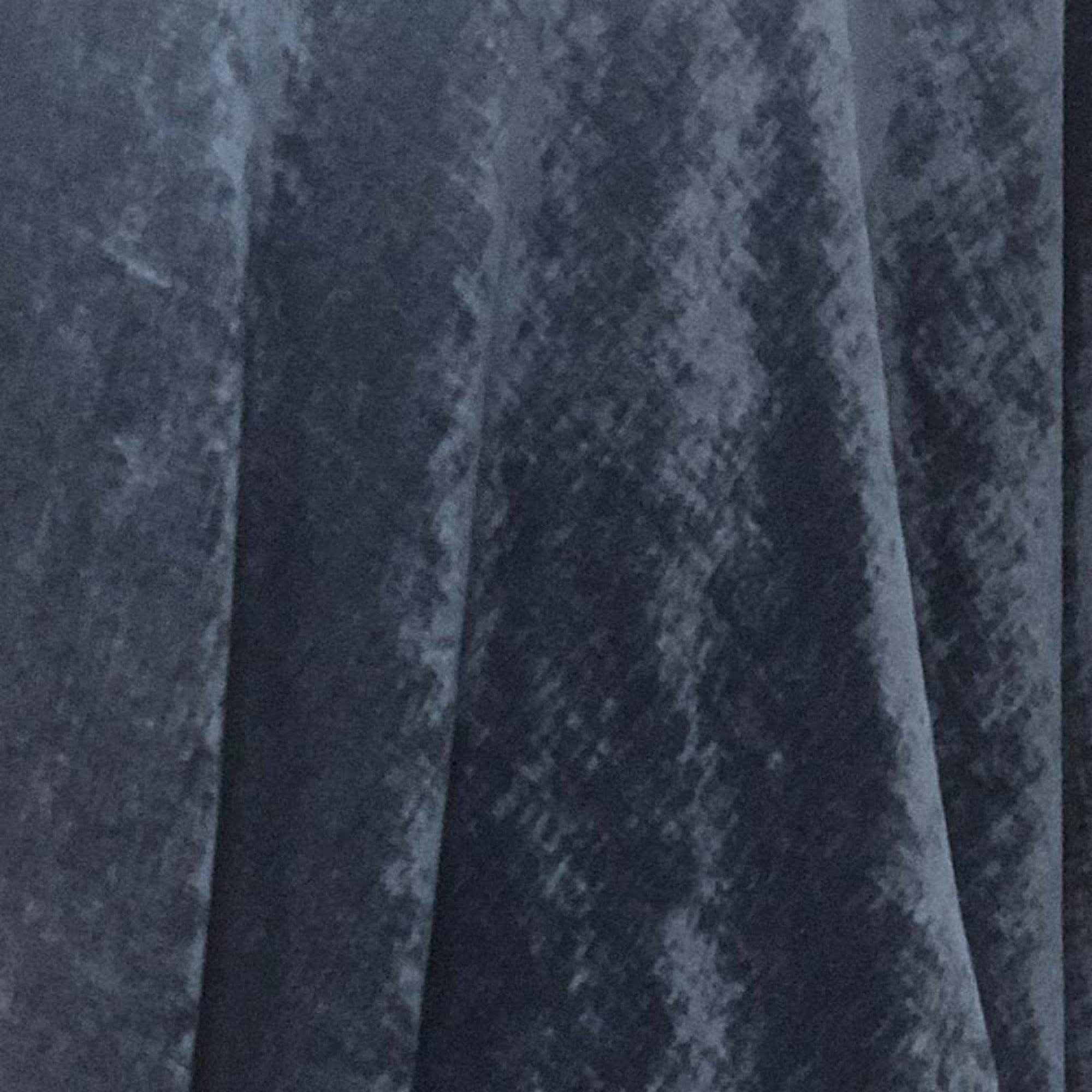 Navy Chenille Soft Velvet Fabric by the Yard - 118 Inch Wide