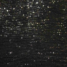 Black COCKTAIL Sequin Fabric on Mesh Material Fabric by the Yard - 52 Inch Wide
