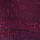 Cranberry COCKTAIL Sequin Fabric on Mesh Material Fabric by the Yard - 52 Inch Wide