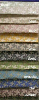 turquoise RATTLE Jacquard Fabric by the Yard - 58 Inch Wide